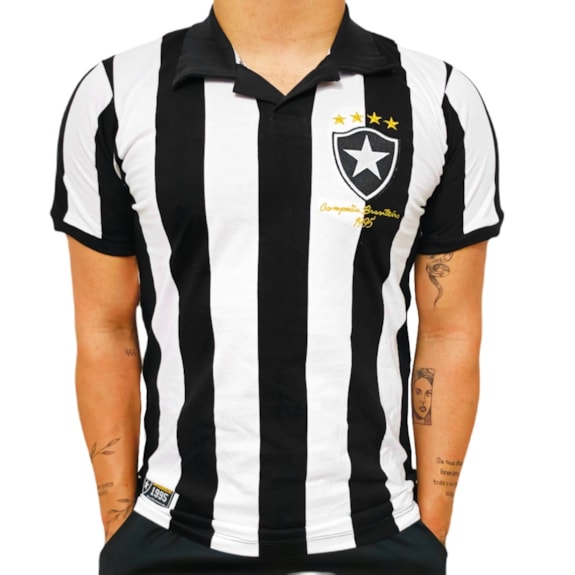 Camisa Botafogo Retro 1995 Campeão Brasileiro - Masculino