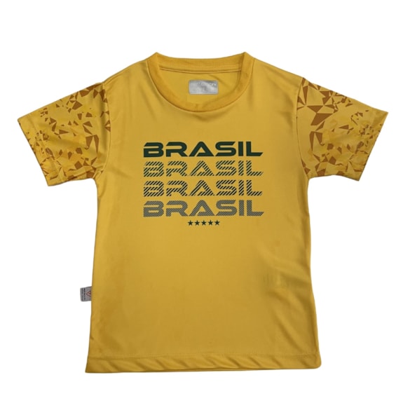 Camisa Brasil Bandeira - Infantil