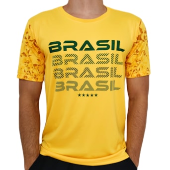 Camisa Brasil Bandeira Revedor - Masculino