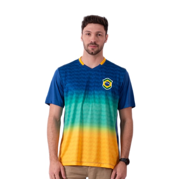 Camisa Brasil Casual Samba - Masculino