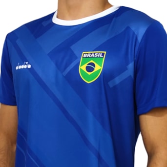Camisa Brasil Diadora Penta Bandeira - Masculino