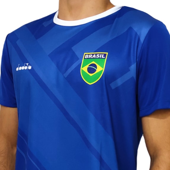 Camisa Brasil Diadora Penta Bandeira - Masculino