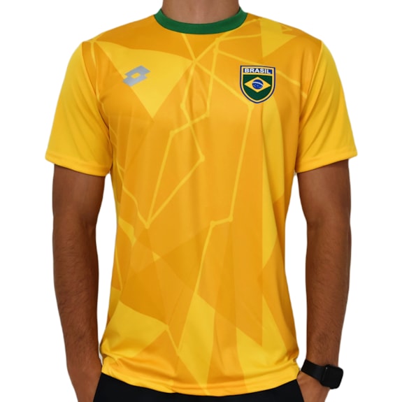 Camisa Brasil Lotto Amarela - Masculino