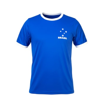 Camisa Brasil Uniforme 2 Torcedor Estrela Azul - Masculino