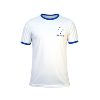 Camisa Brasil Uniforme 3 Torcedor Estrela Branco - Masculino
