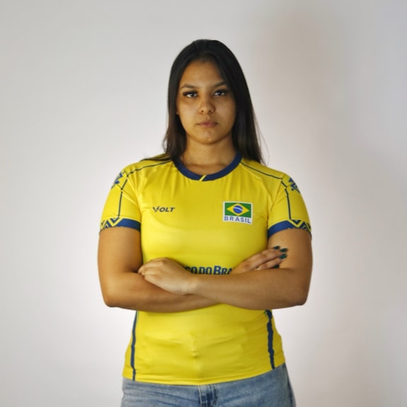Camisa Brasil Vôlei Volt 2025 Jogo 1 Amarela - Feminina