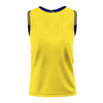 Camisa Brasil Vôlei Volt Regata 2025 Jogo 1 Amarela - Feminina