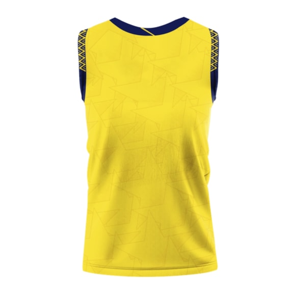 Camisa Brasil Vôlei Volt Regata 2025 Jogo 1 Amarela - Feminina