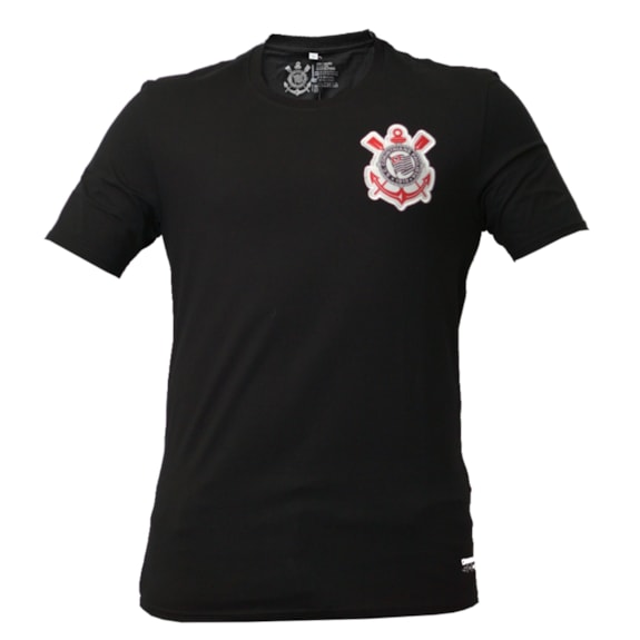Camisa Corinthians Algodão Símbolo Bordado - Masculino