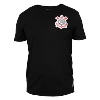 Camisa Corinthians Algodão Símbolo Bordado - Masculino
