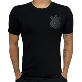 Camisa Corinthians All Black Algodão - Masculino