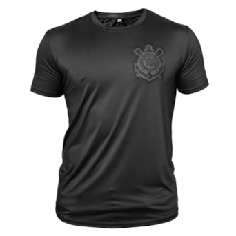 Camisa Corinthians All Black Bordado - Masculino