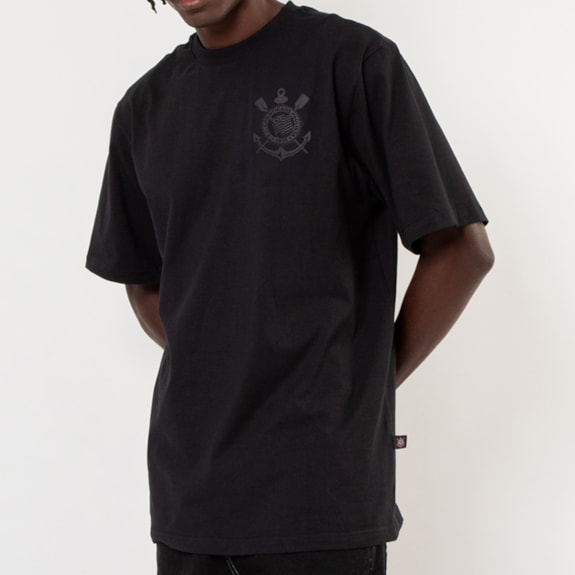 Camisa Corinthians All Black Mosqueteiro - Masculino