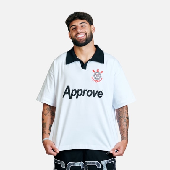 Camisa Corinthians Approve Polo Oversized Basic - Masculino