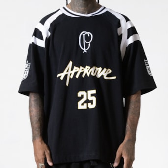 Camisa Corinthians Approve Trillab NFL Oversized Preto - Masculino