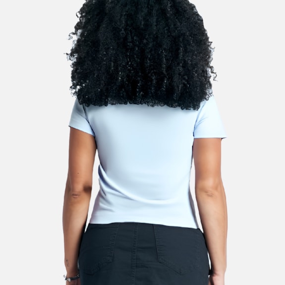 Camisa Corinthians Baby Look Cropped Approve - Feminina