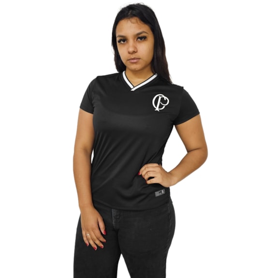 Camisa Corinthians Baby Look Símbolo CP - Feminina