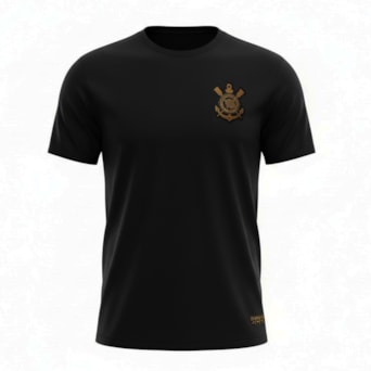 Camisa Corinthians Black Gold Algodão - Masculino