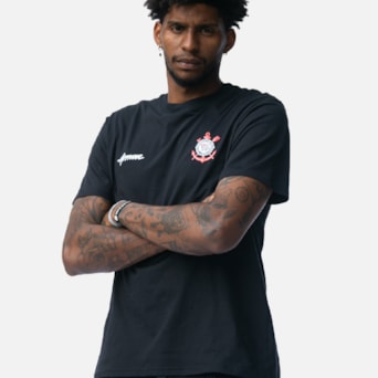 Camisa Corinthians CP Bold Approve Preto - Masculino