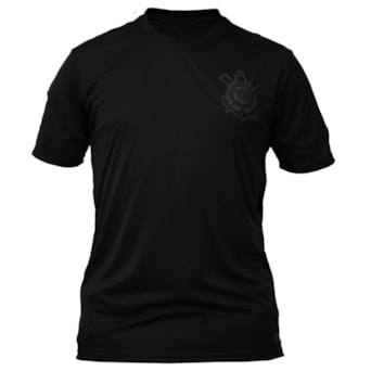 Camisa Corinthians Dry Black Bordado - Masculino