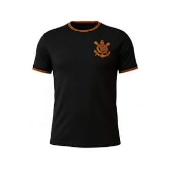 Camisa Corinthians Estampada Dry Laranja - Infantil