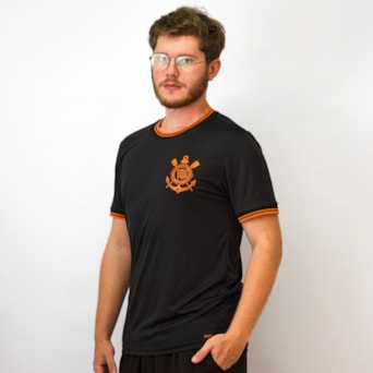 Camisa Corinthians Estampada Dry Laranja -  Masculino