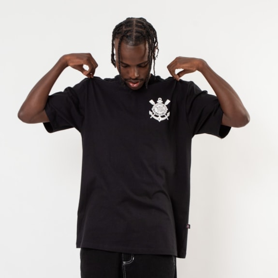 Camisa Corinthians Oversized São Jorge Algodão - Masculino