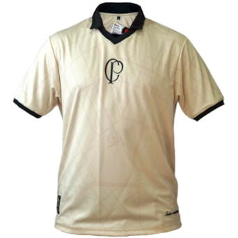 Camisa Corinthians Polo 115 Anos Bege - Masculino