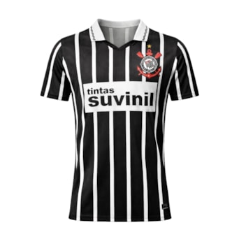 Camisa Corinthians Polo Retrô 1995 Suvinil Listrada - Masculino