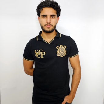Camisa Corinthians Polo SCCP Gold - Masculino