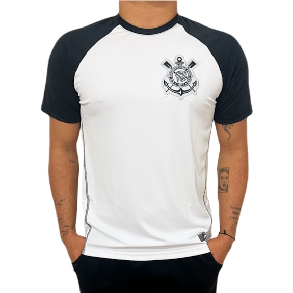 Camisa Corinthians Raglan Branca - Masculino