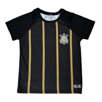 Camisa Corinthians Raglan Gold Listrada - Infantil