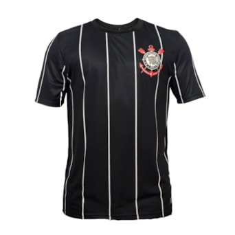 Camisa Corinthians Recorte Lateral Listras - Masculino