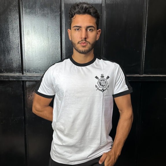 Camisa Corinthians Recortes Algodão Coimbra - Masculino