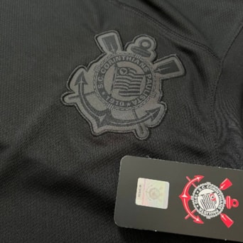 Camisa Corinthians Regata All Black Bordado - Masculino