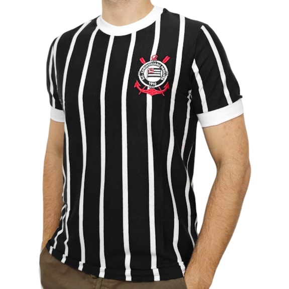 Camisa Corinthians Retrô 1977 Campeão Paulista - Masculino