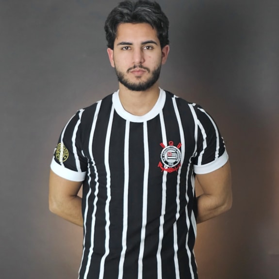 Camisa Corinthians Retrô 1977 Campeão Paulista - Masculino