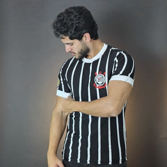 Camisa Corinthians Retrô 1977 Campeão Paulista - Masculino