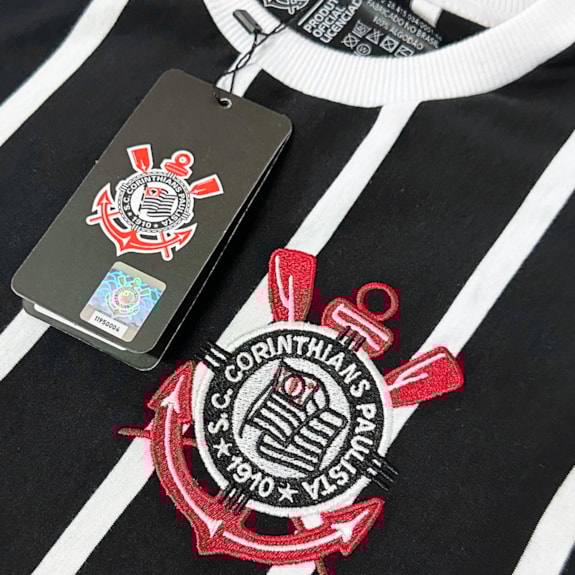 Camisa Corinthians Retrô Democracia 1982 Algodão - Infantil