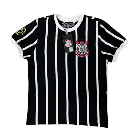 Camisa Corinthians Retrô Democracia 1982 Algodão - Infantil