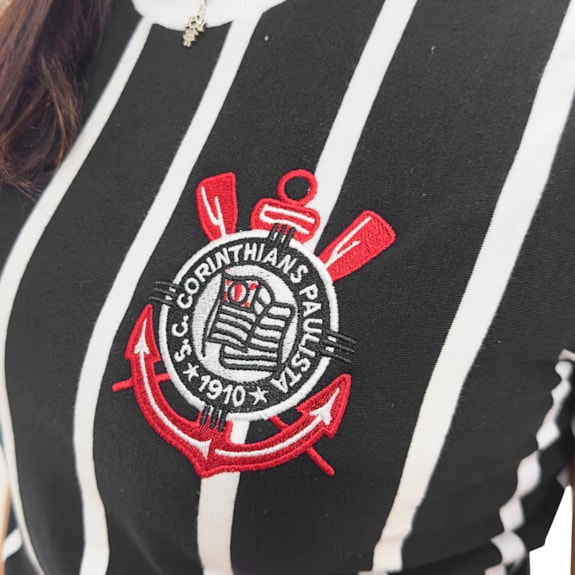 Camisa Corinthians Retrô Democracia 1982 - Feminina