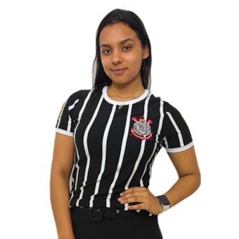 Camisa Corinthians Retrô Democracia 1982 - Feminina