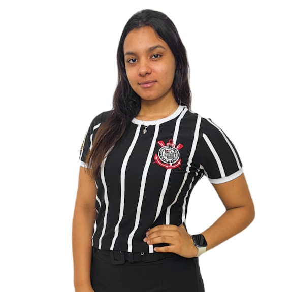 Camisa Corinthians Retrô Democracia 1982 - Feminina