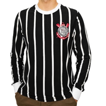 Camisa Corinthians Retrô Democracia 1982 Manga Longa - Masculino