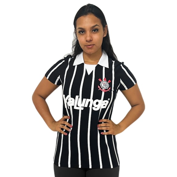 Camisa Corinthians Retrô Kalunga 1990 - Feminina