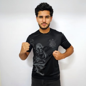 Camisa Corinthians São Jorge Preta - Masculino