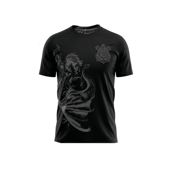 Camisa Corinthians São Jorge Preta - Masculino