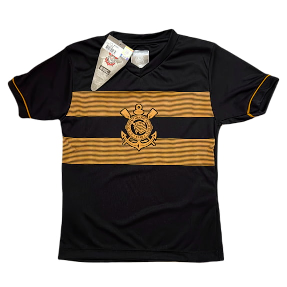 Camisa Corinthians Símbolo Dourado - Infantil