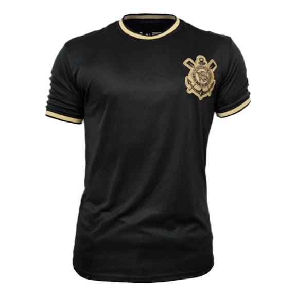 Camisa Corinthians Símbolo Gold Bordado - Masculino
