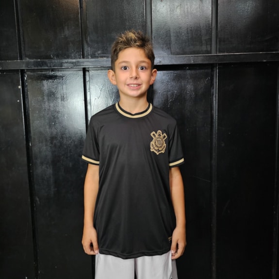 Camisa Corinthians Símbolo Gold -  Infantil